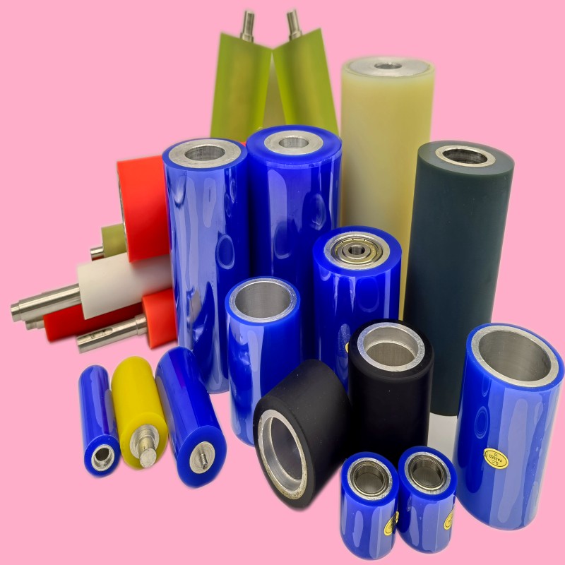 小單定制 廠家定制機用硅膠粘塵輥靜 電除塵輥硅膠粘塵滾輪機用夏膜滾輪