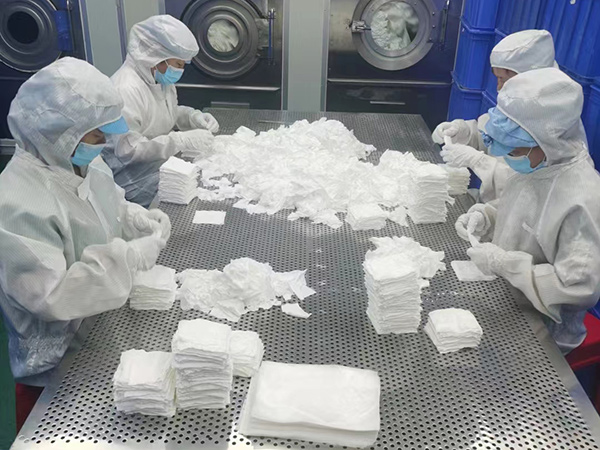 無塵布打包清洗